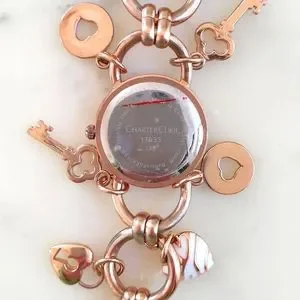 New Charter Club Rose Gold Charm Watch with Key & Heart ? beautiful Charter Club | Accessories | Charters Club Womens Rosegold  main image 3